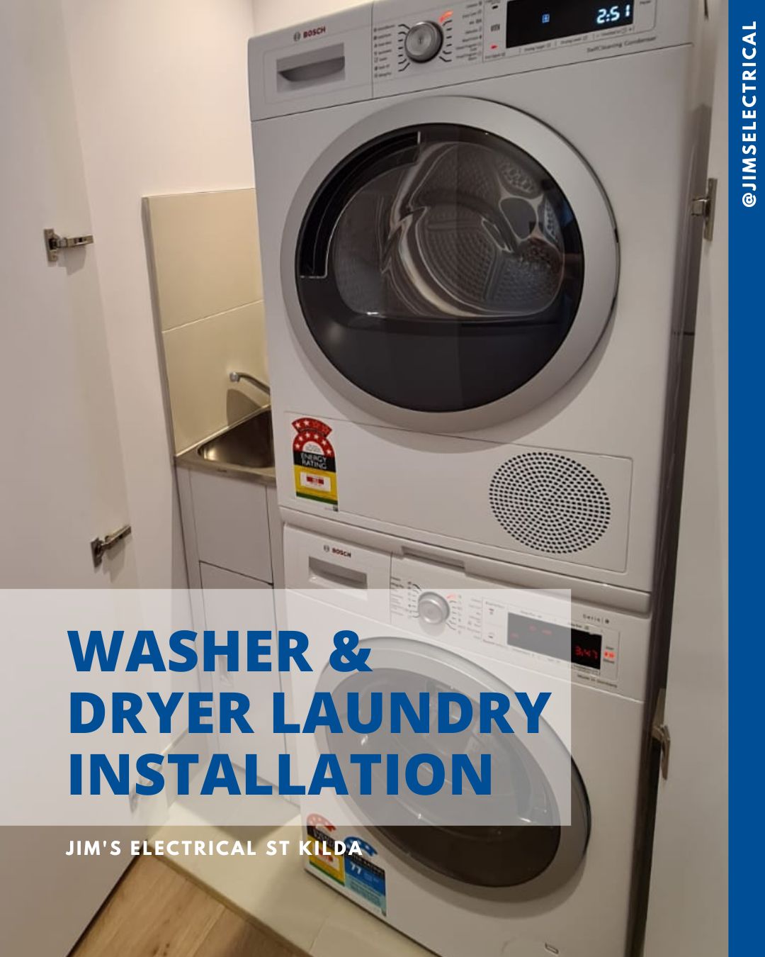 Washer and Dryer Laundry Installation